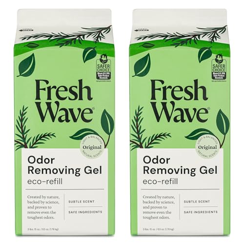 Fresh Wave Odor Eliminator Gel Refill 2-Pack, 63 oz - Plant-Based Odor Absorber