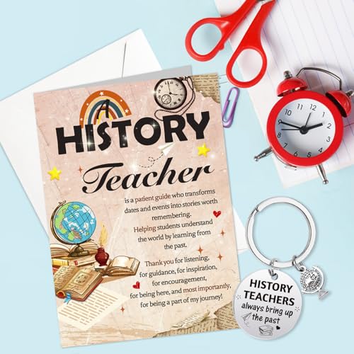 Teacher Appreciation Keychain and Greeting Card Set - Thanks for Educating