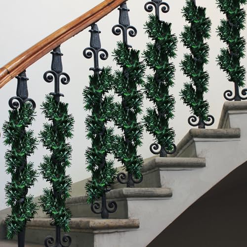 24 Pcs Green Christmas Garland Ties 14 Inch Artificial Pine Needles