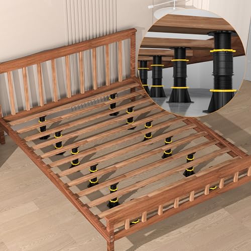Adjustable Bed Support Legs 8.5-13 inch, 4 Pcs Center Support for Bed Frame