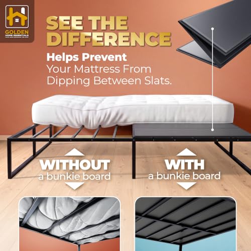 Heavy Duty King Size Bunkie Board - 76x80 Inches Under Bed Support with Non-Slip Grip