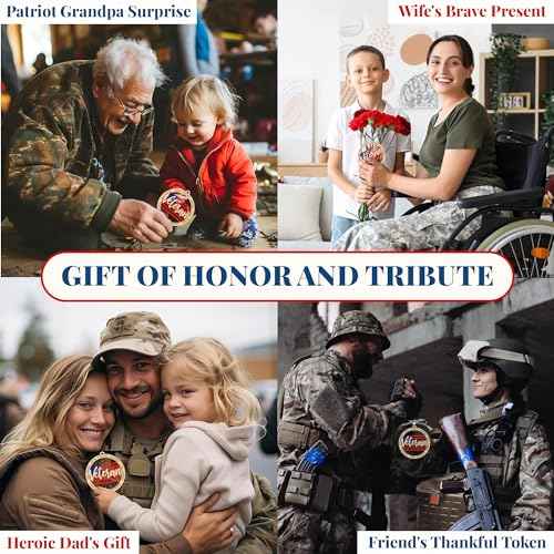 US Veteran Christmas Ornament - Army Veteran Gift from Wife, Daughter, Son - Military Gifts for New Year