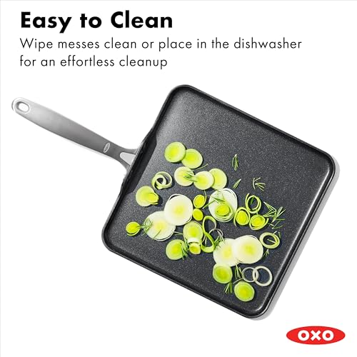 OXO Nonstick Griddle Pan 11 Inch Ceramic Hard-Anodized Cooking Skillet