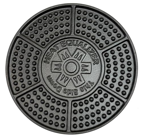 8-Inch Cast Iron Heat Diffuser Plate for Gas & Induction Cooktops