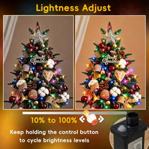 RPGT 500 LED Christmas String Lights 172ft Multicolor; 12 Modes, Plug-in