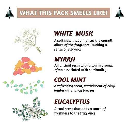 Folkulture Christmas Incense Sticks | Pack of 75 Natural & Non-Toxic Incense for Meditation & Spiritual Practice | Organic Aromatherapy Box | Xmas Scent for Holiday Decorations