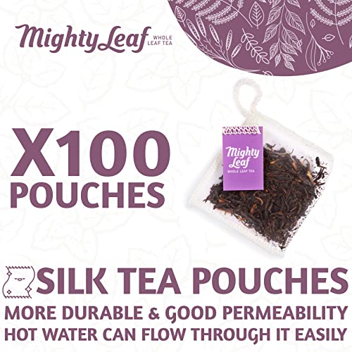 Mighty Leaf Organic Earl Grey Tea - 100 Whole Leaf Caffeinated Tea Bags