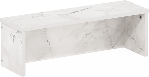 Furinno Helena Kitchen Counter Organizer Shelf - Stackable Design, 18-Inch, Marble White Finish