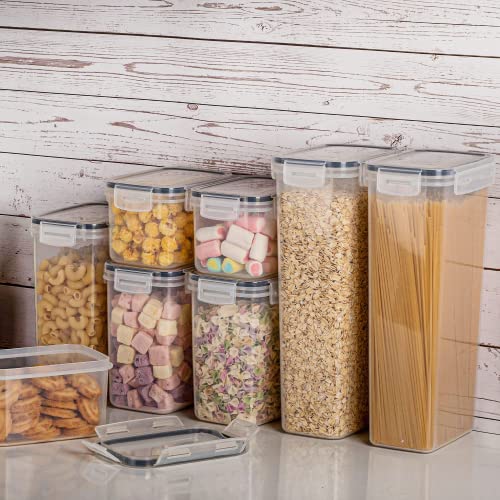 Vtopmart 0.7 Quart Airtight Food Storage Container Set - BPA Free Plastic Canisters with Lids & Labels