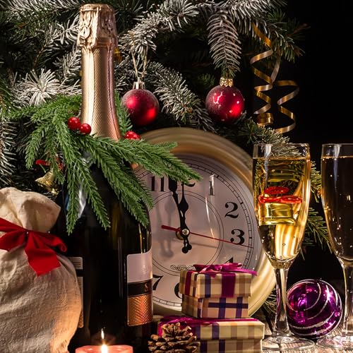 6 Pcs Christmas Napkin Rings Wreath Napkin Holder Red Berry - Gandeer
