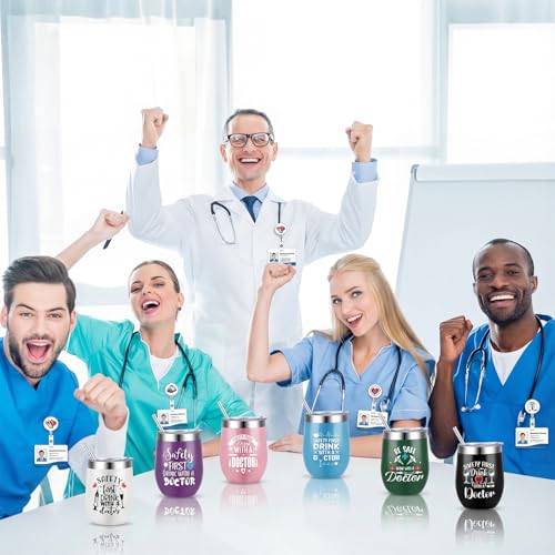 Doctor Appreciation Gift Set - 36 Pcs Including Stainless Steel Tumblers & Badge Reels
