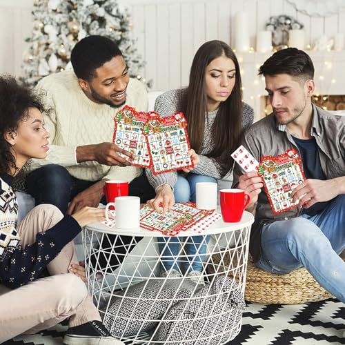 Christmas Bingo Game Cards Set for 24 Players - Christmas4 Edition