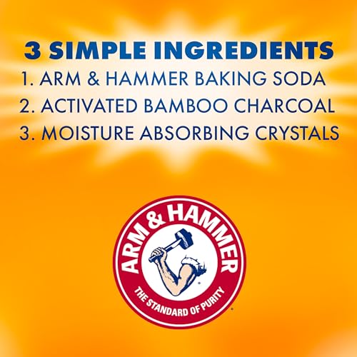 Arm & Hammer Moisture Absorber and Odor Eliminator Tub - Fragrance-Free, 1 lb. - Pack of 3