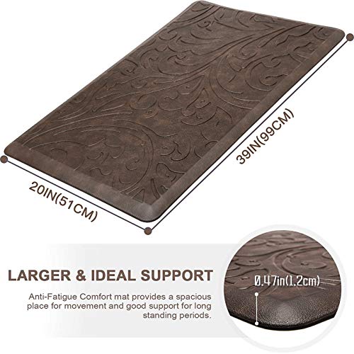 Kitchen Mat Cushioned Anti-Fatigue Comfort Standing Rug for