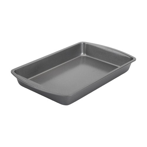 GoodCook 11 x 7 In Nonstick Steel Cake Baking Pan, Brownies, Biscuits, and Cake, Gray