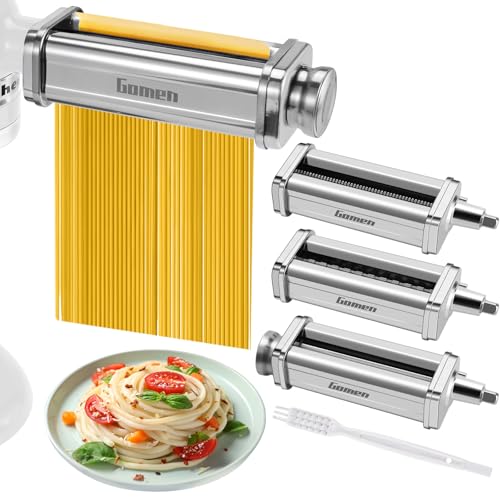 Plus 3-Piece Pasta Maker Attachment Set for KitchenAid Stand Mixers - Stainless Steel
