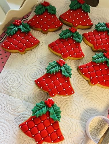 3D Holly Leaf Christmas Cake Mold Silicone Fondant Sugarcraft Decor