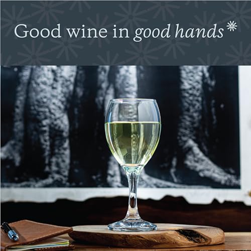 Small Wine Glasses Set of 6 - 8.5 Oz Thin Stem White Wine Glasses - Vikko