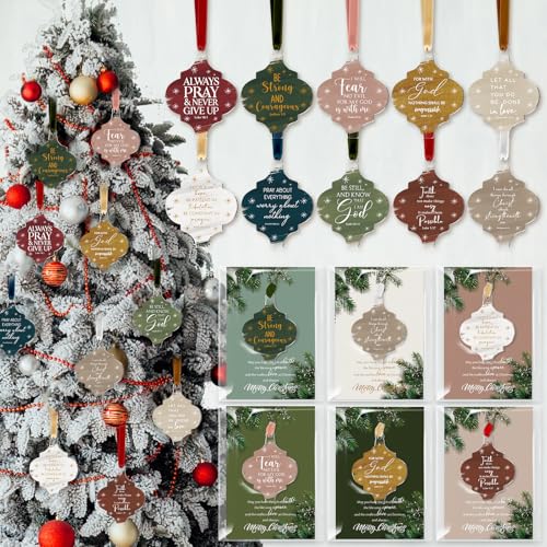 Cinnvoice Christian Christmas Ornament Coworker 50 Set Classic Lantern