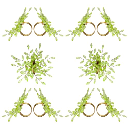 ITOS365 Napkin Rings Set of 12 for Dining Table Decoration Parties