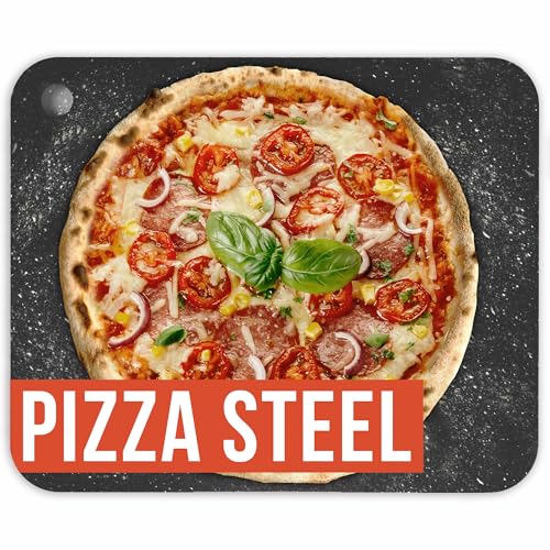 16 Inch Pre-Seasoned Steel Pizza Baking Steel - Large Oven Ready