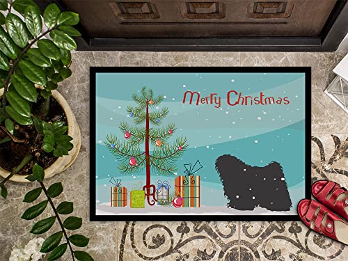 Puli Doormat 24x36 Inch Christmas Tree Rug Indoor Outdoor Non Slip Washable