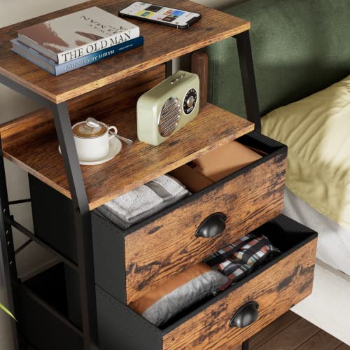 Rustic Brown 5-Drawer Dresser for Bedroom & Storage - Modern Chest