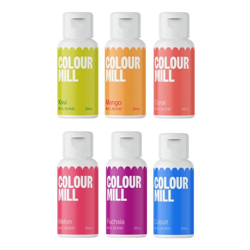 Colour Mill Oil-Based Food Coloring - Tropical Pack, 20 Milliliters | Vibrant & Versatile
