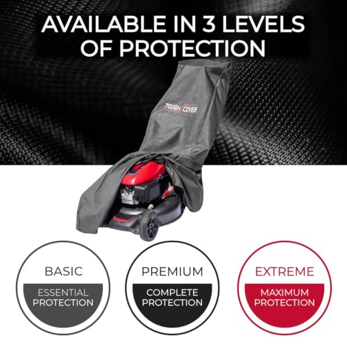 Premium Waterproof Lawn Mower Cover - Heavy Duty 600D for Push Mowers - Black, Variation of THIS listing