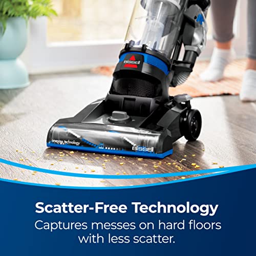 Upright Vacuum Cleaner with Extension Wand & XL Dirt Tank - Black & Cobalt Blue