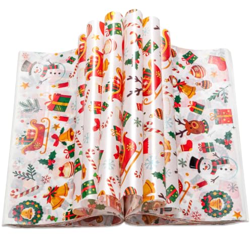 200 Pcs Christmas Wax Paper for Food, Sheets