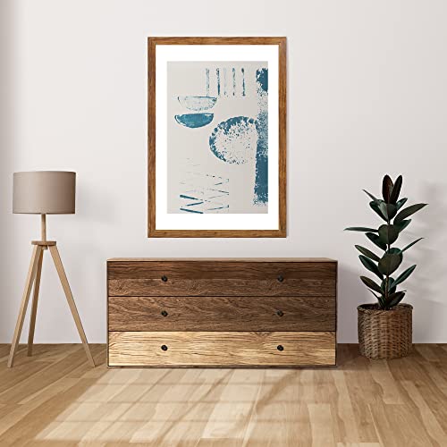 Hongkee Rustic Brown 24x36 Poster Frame Set of 2 for 20x30 & 24x36 Photos, Wall Art Display