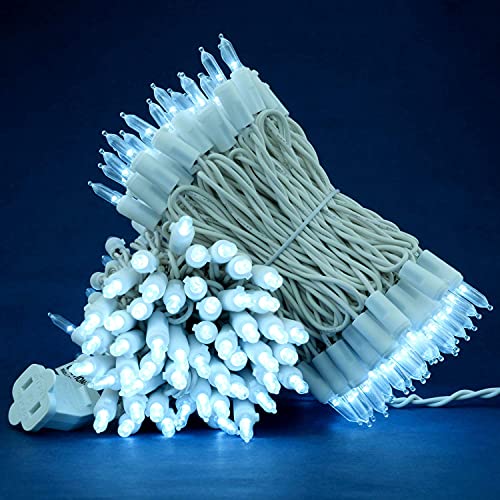 Sweet Shine Cool White LED Christmas String Lights 66ft 200 Bulbs UL Certified