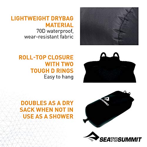Pocket Shower 10L for Camping & Backpacking - Black
