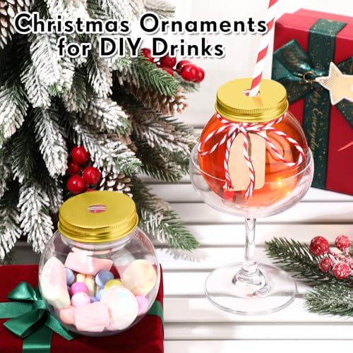 Yaomiao 24-Pack 16oz Plastic Fishbowl Drink Cups with Lids and Straws (Variation: 24)