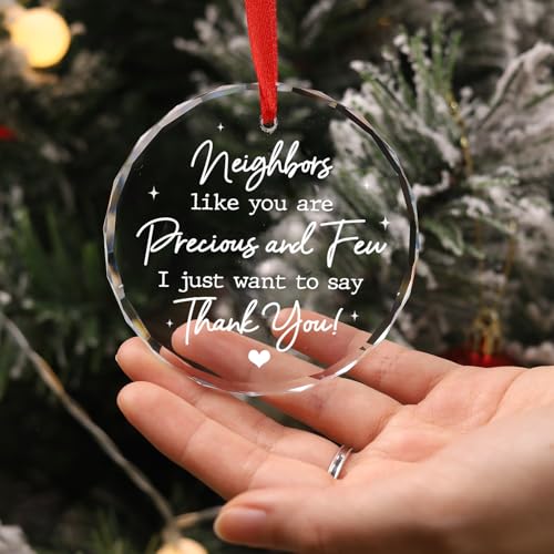 MeMate Appreciation Thank You Gift Glass Christmas Ornament - Variation 05