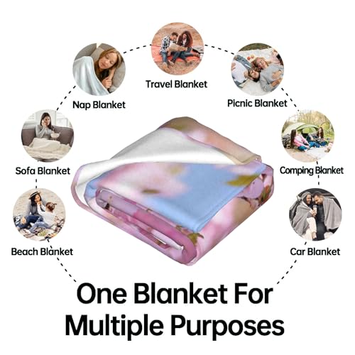 Our Lady of Guadalupe Fleece Blanket 60x80in Virgin Mary & Floral – Ultra Soft Throw