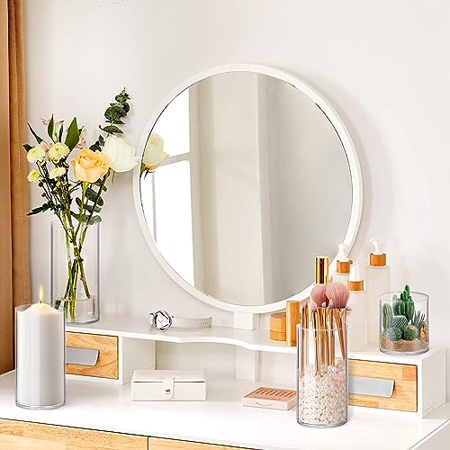 12 Pack Glass Cylinder Vases Set - Clear Flower & Candle Holders 4,6,8,10 Inch