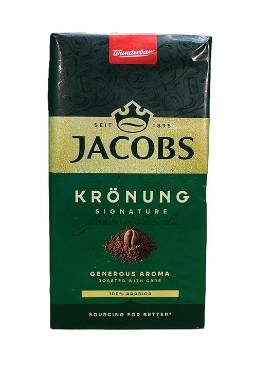 Jacobs Kronung Ground Coffee 3 Pack 52.5oz | Premium Roast, 17.6oz Each