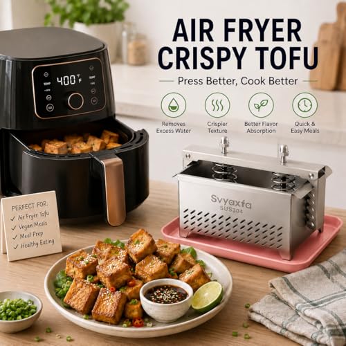 Large Stainless Steel Tofu Press & Cheese Maker - Paneer & Vegan Cheese