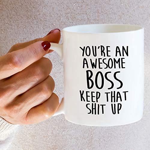 Retreez Funny Mug - You're an Awesome 11 Oz White Ceramic Coffee Mug - BOS005