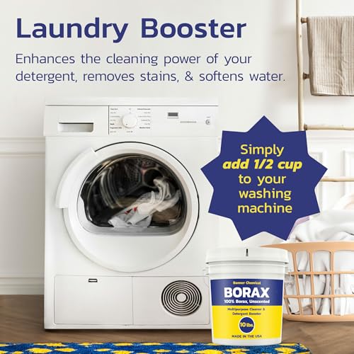 Pure Borax Multi-Purpose Cleaner 10 lbs - Eco-Friendly Household & Laundry Boost