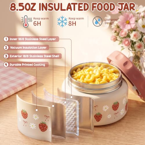 Kids Bento Lunch Box Set with Thermo Food Jar - Game Variation