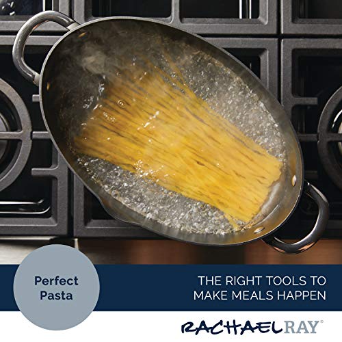 8 Quarts Nonstick Stockpot and Braiser - Oval Pasta Pot by Rachael Ray