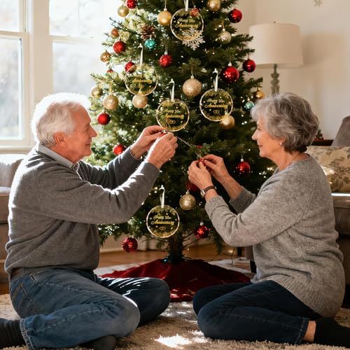 AVQOHE 50th Anniversary Wedding Ornament - 50th Gift for Couple - 50th Variation
