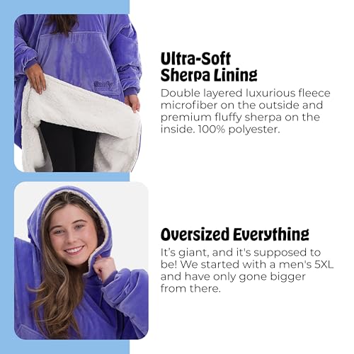 The Comfy Original Wearable Blanket Hoodie - One Size / Very Peri Purple