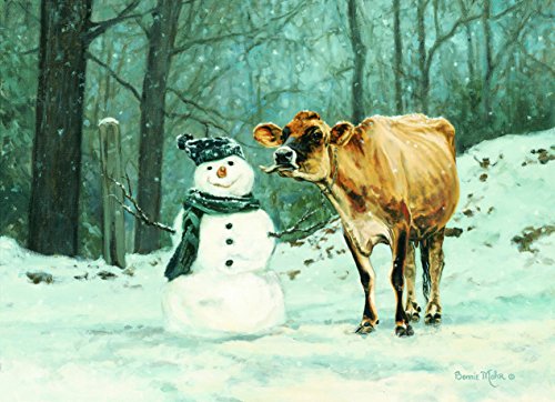 Performing Arts Full Color Inside Cow Snowman Stationery Paper - 52684-18