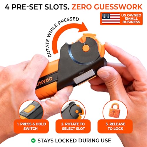 Orange Ninja 7-in-1 Garden & Knife Sharpener - Small