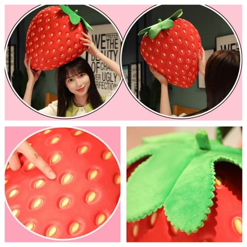 20 inch Strawberry Plush Pillow - Super Soft Fruit Pillow for Boys and Girls Room Decoration Gift