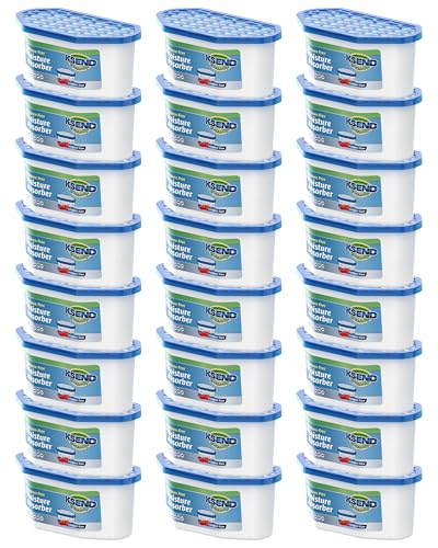 Ksend Moisture Absorber Bucket Blue 300ml - 24 Pack Fragrance-Free